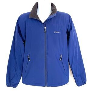 Patagonia Lightweight Lined Jacket Mens S Full Zip Royal Blue